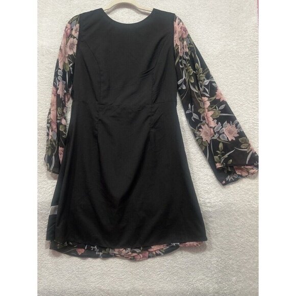 Twelfth Street by Black Floral Women’s Print Knee Dress‎ Size - Picture 5 of 11
